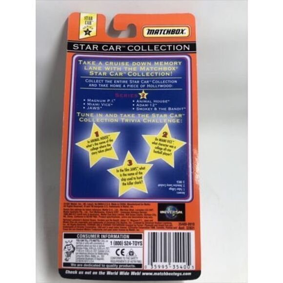 Matchbox Star Car Series 2 Animal House 62 Red Corvette 1997 New Sealed - Picture 4 of 6